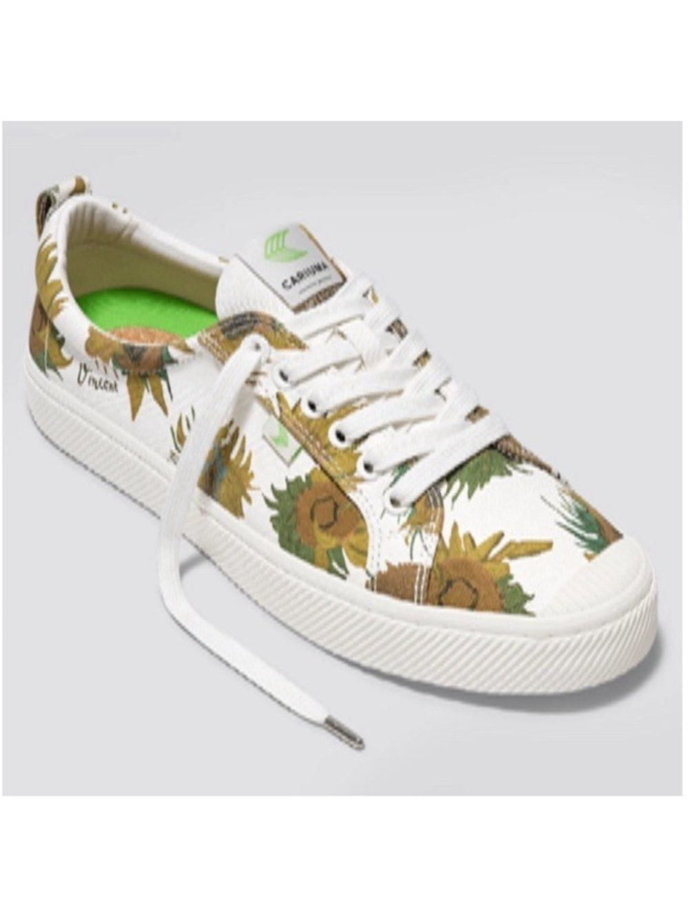 Cariuma Sneakers Van Gogh Museum Sunflowers Shoes Womans Size 9.5